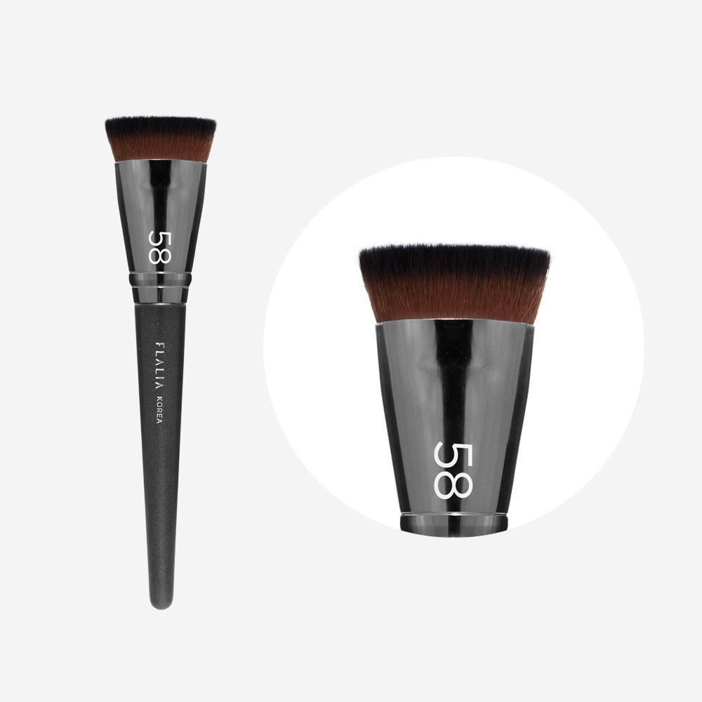 Flalia Si Real #58 Multi Flat Foundation Brush BR-S-019 - هينزاديم