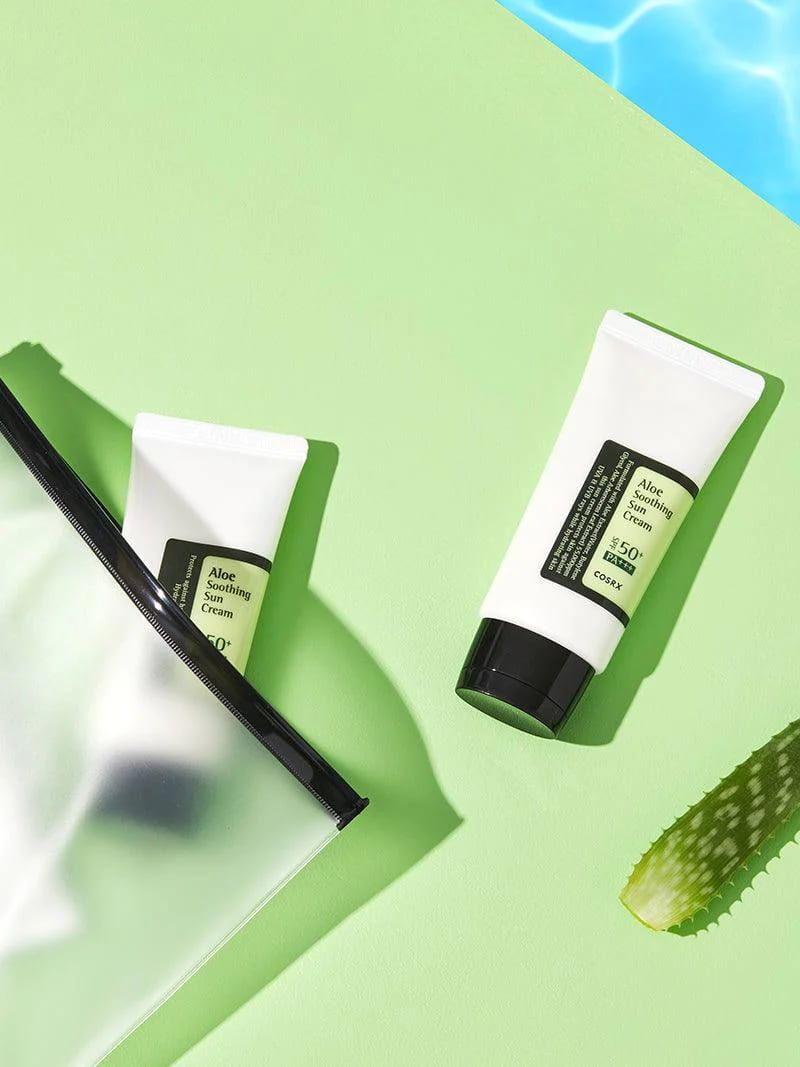 COSRX Aloe Soothing Sun Cream SPF50 PA+++ - 50ml - هينزاديم