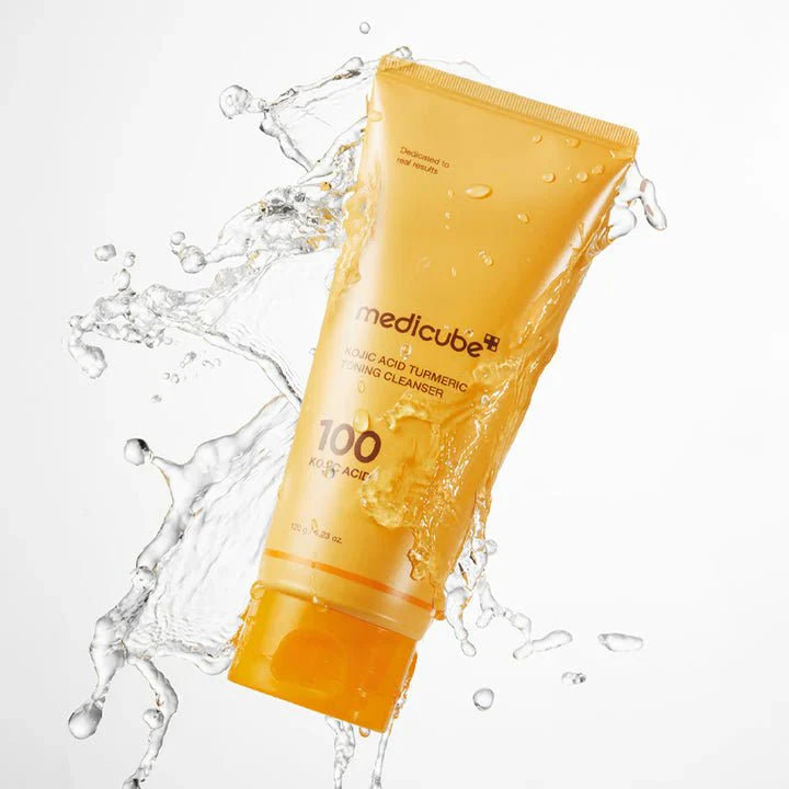 MEDICUBE KOJIC ACID TURMERIC TONING CLEANSER 120g - هينزاديم