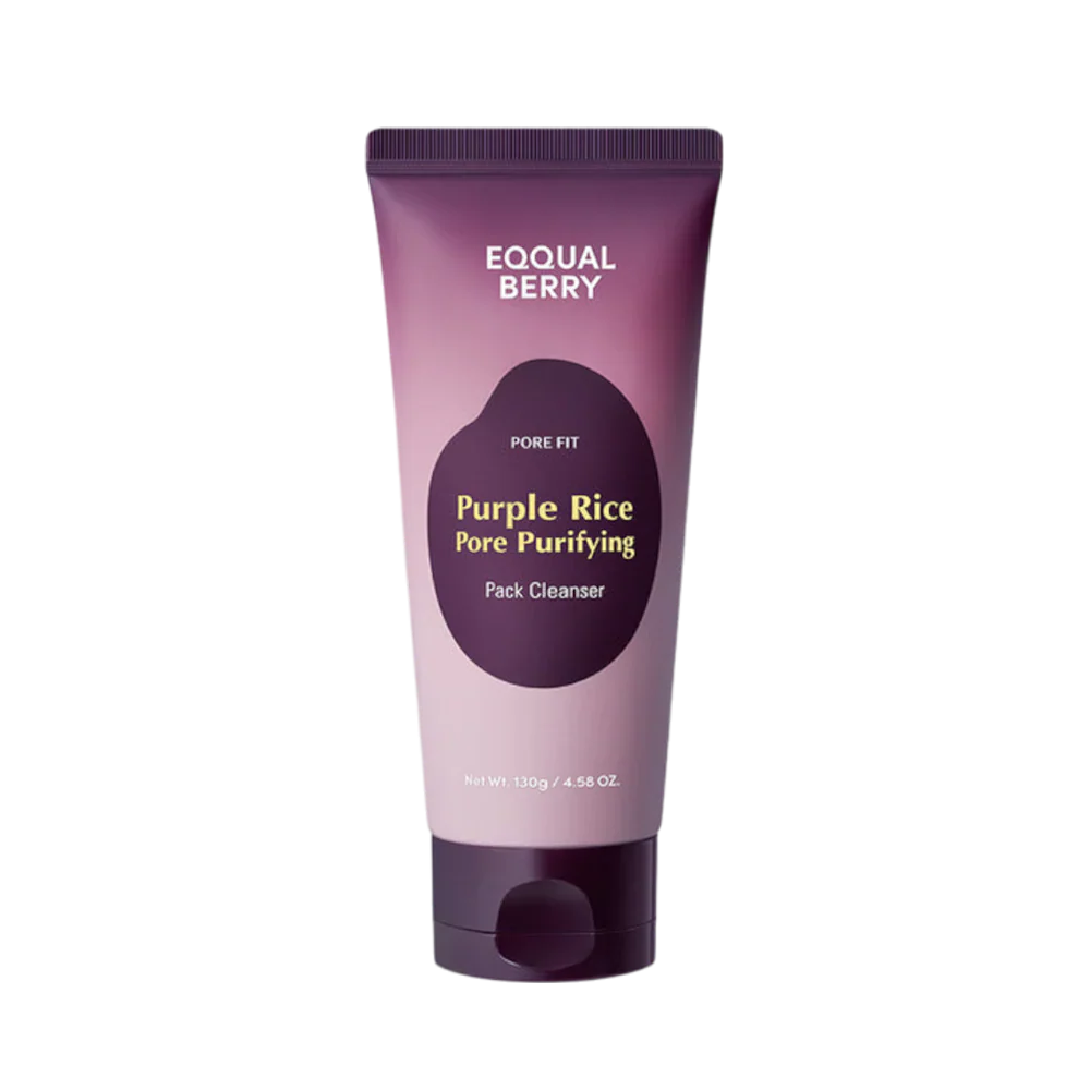 EQQUALBERRY Purple Rice Pore Purifying Pack Cleanser 130G - هينزاديم
