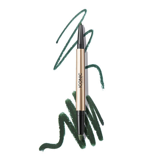 ICONIC LONDON - SMOKEY EYE DUO KAJAL-JUNIPER GREEN - 0.85G