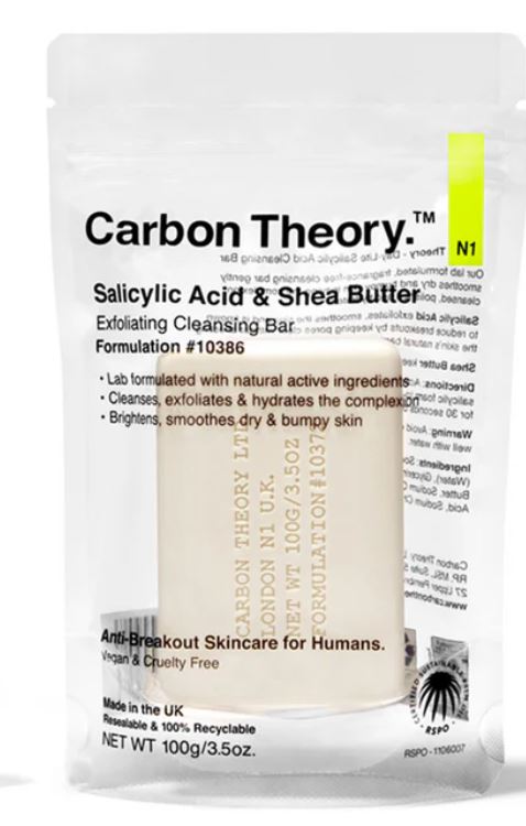 Carbon Theory Salicylic Acid Bar and Moisturiser Duo  100g