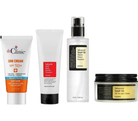Routine package for mixed and oily skin