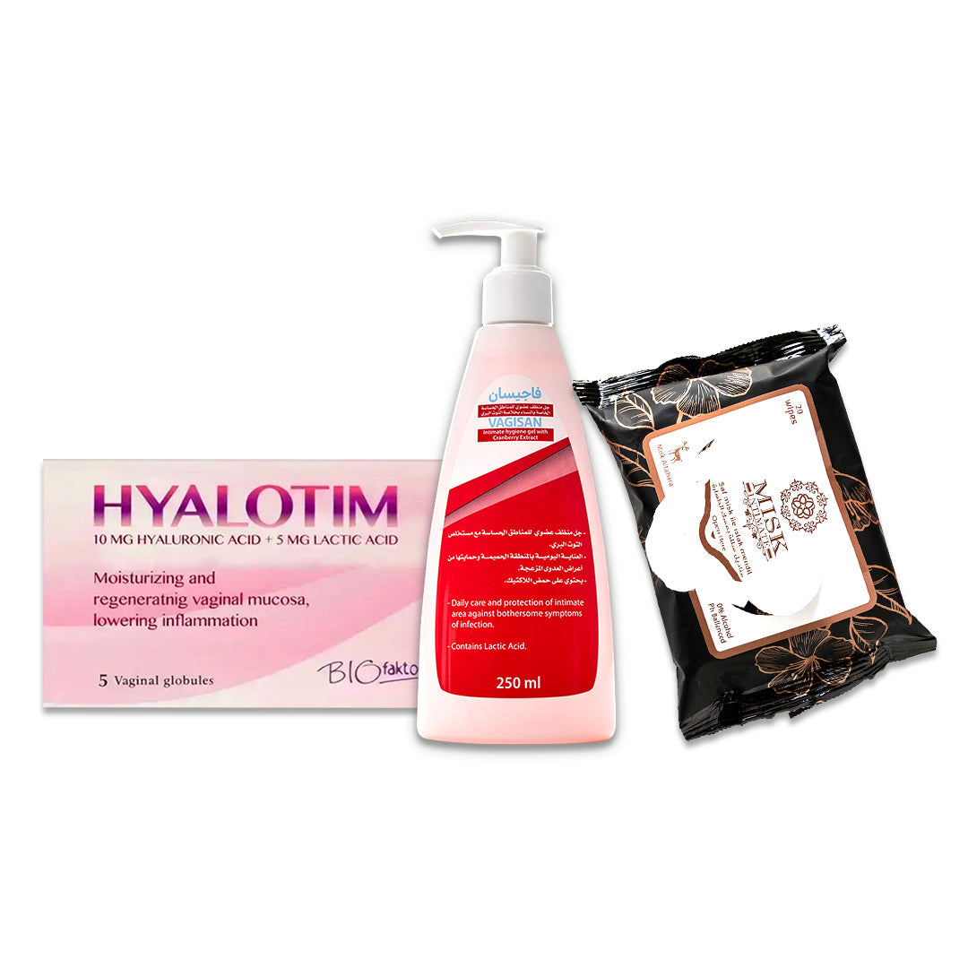 Hyalotim+ Vagisan wash+ Misk wipes