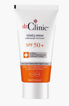 dr clinic Anti-Spot Sunscreen Cream - 50 ml -