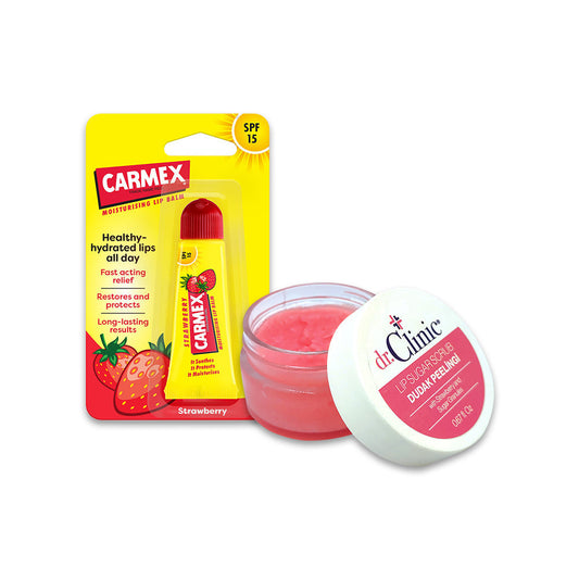 Scrub and lip balm