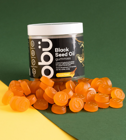 Obu Black Seed Oil Gummies With Honey Flavor 60 Pcs