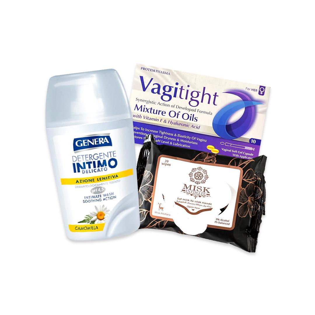 Vagitight+Genera wash+Misk wipes