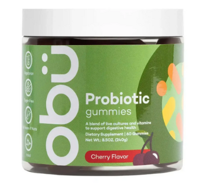 Obu Probiotic Gummies With Cherry Flavor 60 Pcs